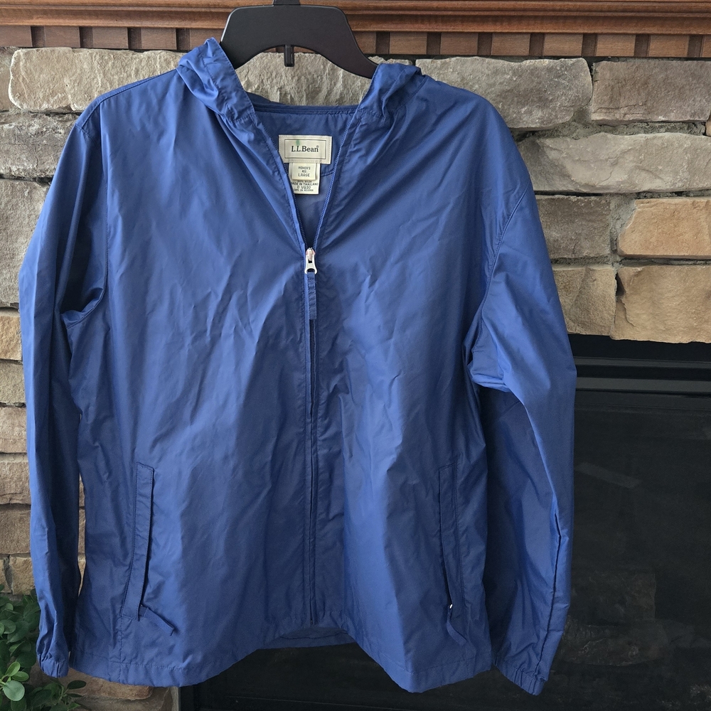 L.L. Bean Blue Windbreaker Jacket